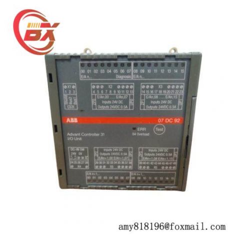 ABB 07DC92 GJR5252200R0101 Industrial Digital I/O Module