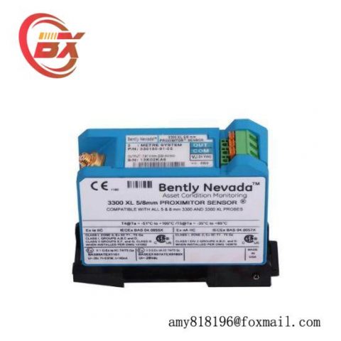 Bently Nevada 3300 XL Proximitor Sensor 330180-91-CN, Advanced Industrial Control Solution