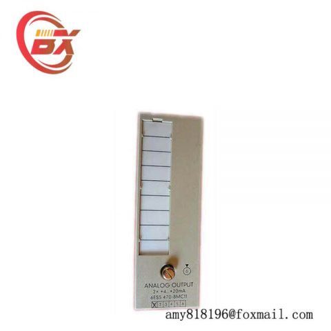 SIEMENS 6ES5470-8MC11 Analog Output Module - High-Precision Control for Industrial Automation