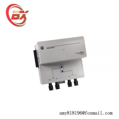 Allen-Bradley AB 1786-RPFM Dual Fiber Optic Channel, ControlNet, Industrial Networking