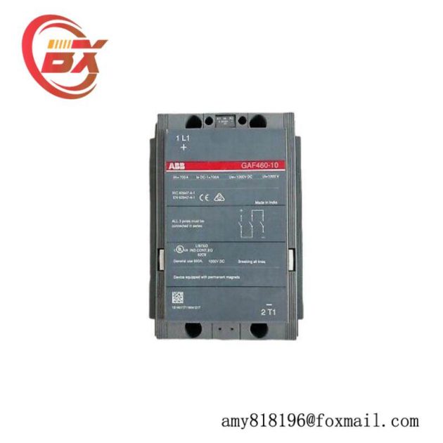 ABB GAF 460-10-11 Dc Contactors: Reliable Control Solutions for Industrial Applications