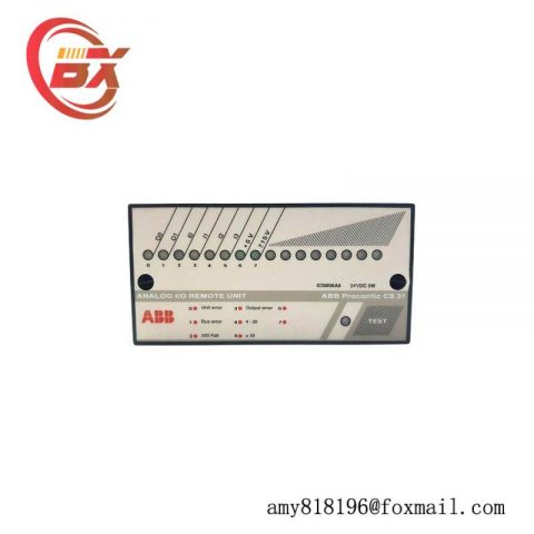 ABB ICSM06A6 FPR3350601R1062 Analog I/O Remote Unit: Precision Control in Industrial Automation