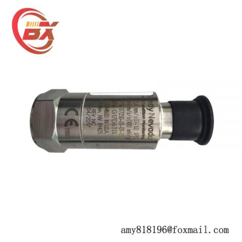 BENTLY NEVADA 177230-00-01-05 Seismic Transmitter: Precision Monitoring for Critical Infrastructure