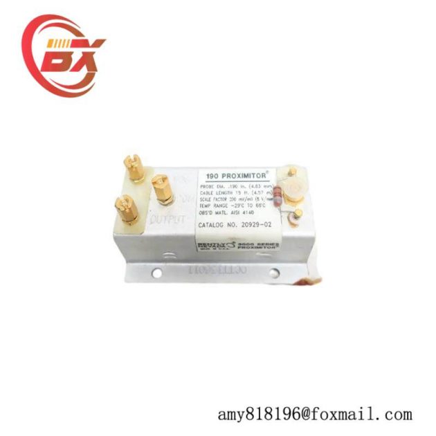 BENTLY NEVADA 20929-02: Proximity Transducer, Precise Motion Sensing for Industrial Control Systems