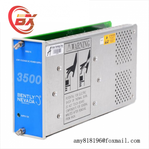 Bently Nevada 3500/15 DC Power Supply Module 129486-01, High Efficiency Industrial Control System Component