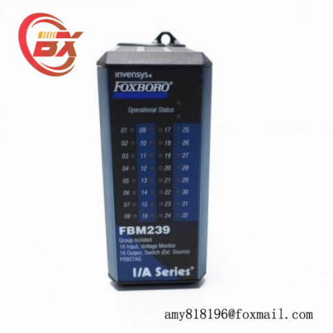 FOXBORO FBM239 P0927AG - Process Control Voltage Monitor, 16 Input/Output Modules