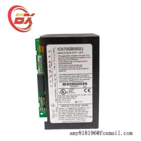 GE FANUC IC670GBI002J - High-Performance Programmable Logic Controller