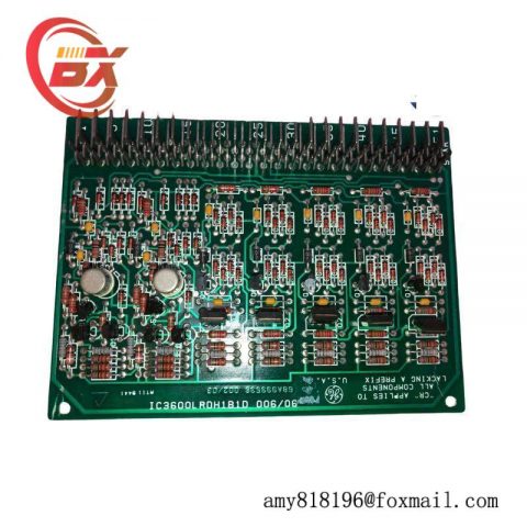 GE FANUC IC3600LRDH1B1D Relay Driver Card - Mark I/Mark II Series Gas/Steam Turbine Control