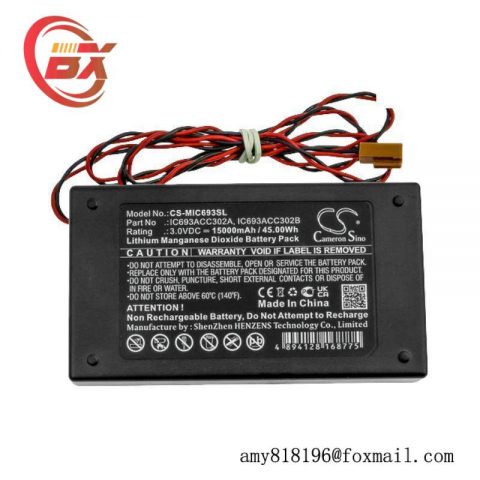 GE IC693ACC302A Auxiliary Battery Module - Essential Power Supply for Industrial Automation