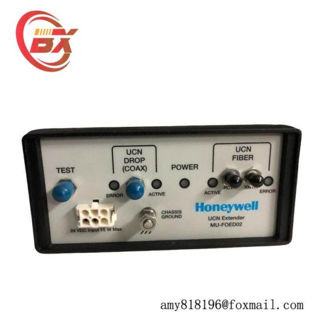 Honeywell MU-FOED02, 51197564-200, UCN Fiber Optic Extender Model, Industrial Control Systems