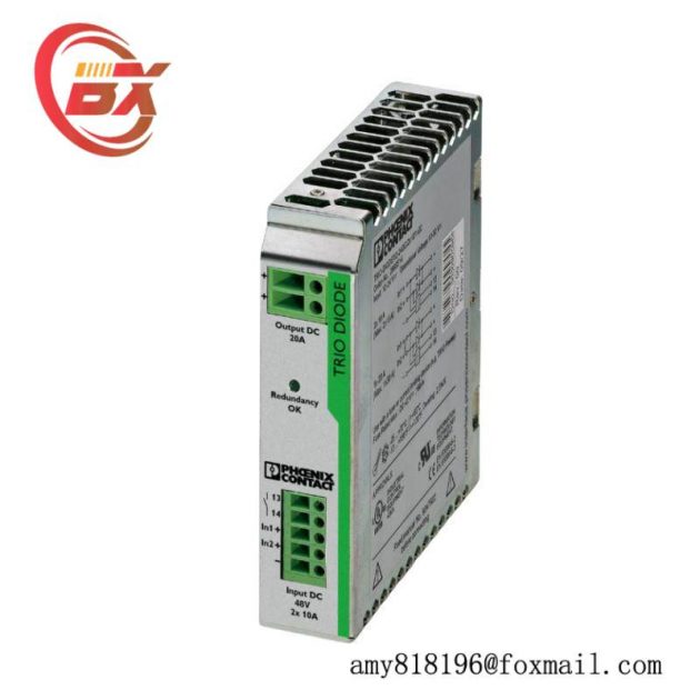 Phoenix Contact TRIO-DIODE/48DC/2X10/1X20 Redundancy Module - Efficient Power Management for Industrial Automation