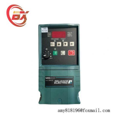 Reliance Electric 6MDBN-2P3101 AC Drive, 0.5 HP, 230VAC, 1 Phase, MD65 Series