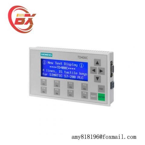 SIEMENS 6AV6 640-0AA00-0AX0 TD400C Text Display