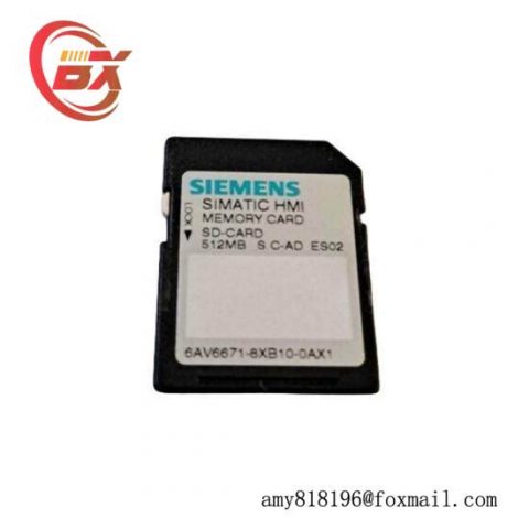 Siemens 6AV6 671-8XB10-0AX1 SIMATIC SD Memory Card: Industrial Automation Innovation