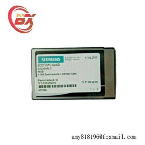 Siemens 6DD1610-0AK0 Flash Memory Module for SIMADYN D System