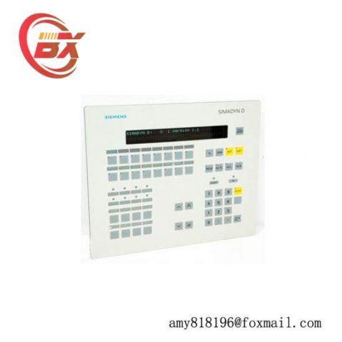 SIEMENS 6DD1670-0AF0 Operator Panel: Expert Control Solution