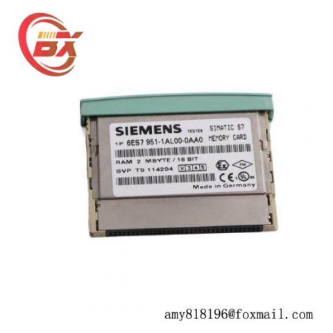 Siemens RAM Memory Card for S7-400, 6ES7951-1AL00-0AA0 - Enhancing Efficiency in Industrial Control Systems