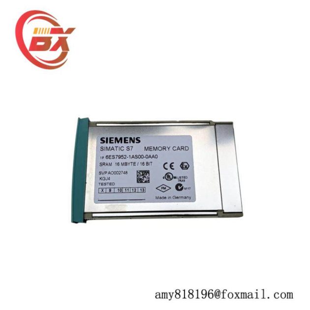 SIEMENS 6ES7952-1AS00-0AA0 Memory RAM Card for Industrial Control Systems