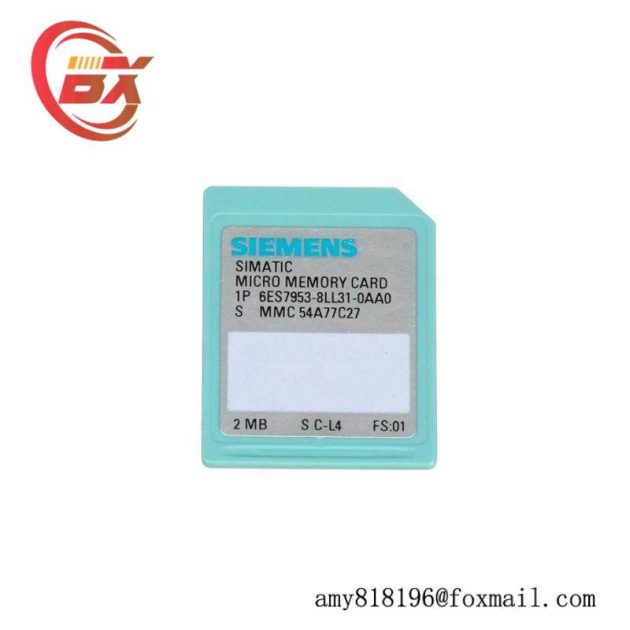 SIEMENS 6ES7953-8LL31-0AA0 Memory Module, for S7-300/C7/ET 200, 3V Flash, 64KB