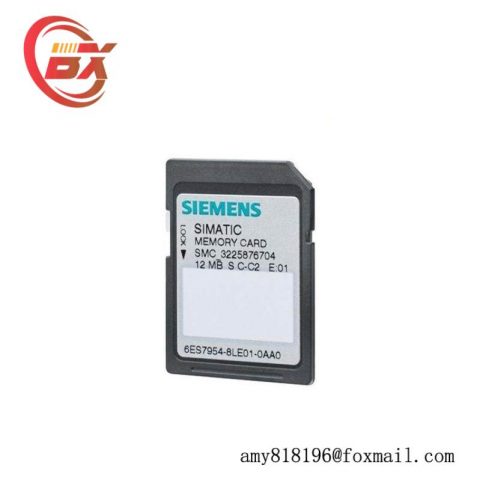 SIEMENS 6ES7954-8LE03-0AA0 Micro Memory Card for S7-1x 00 CPU/SINAMICS, 24 MByte