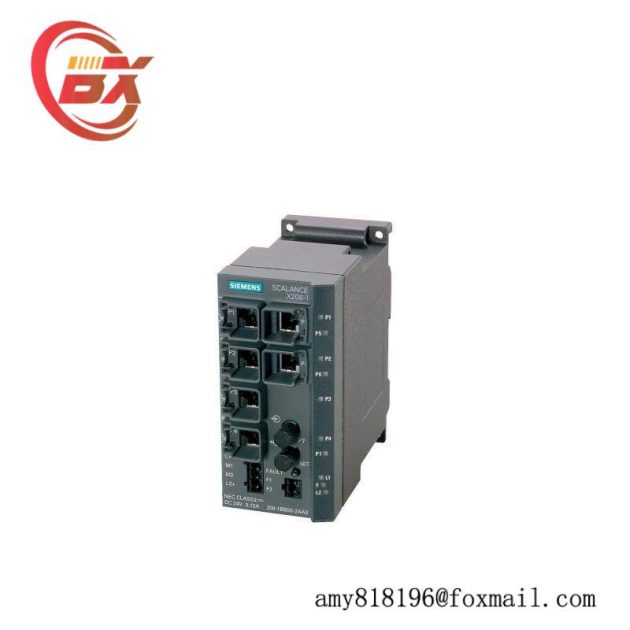 Siemens SCALANCE X206-1 Managed IE Switch, 6x 10/100Mbps RJ45 Ports