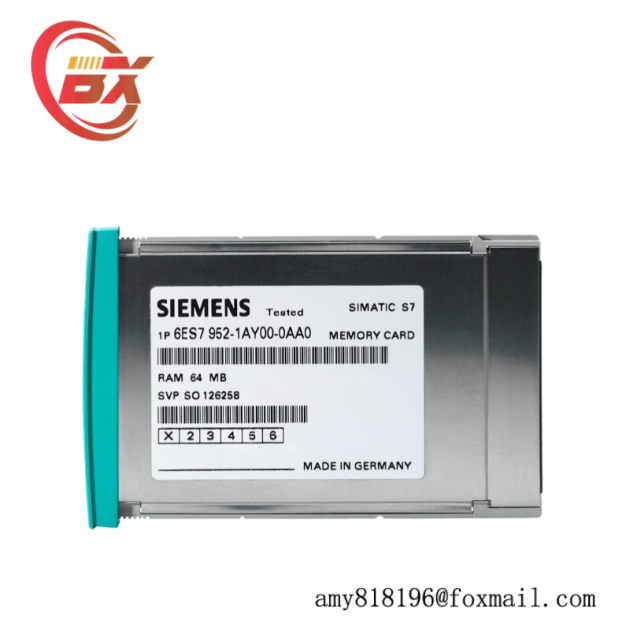 SIEMENS RAM MEMORY CARD 6ES7952-1AM00-0AA0: High Performance for Industrial Control Systems