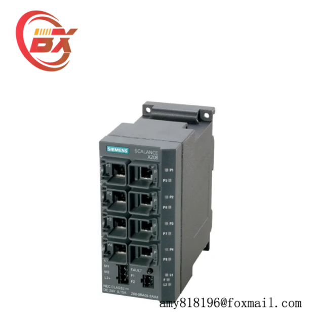 SIEMENS SCALANCE X208 Pro Managed Industrial Ethernet Switch 6GK5208-0BA10-2AA3