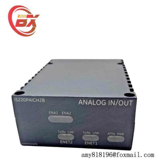 GE IS220PAICH2B: Industrial Analog Input/Output Module with 200mA Current Loop