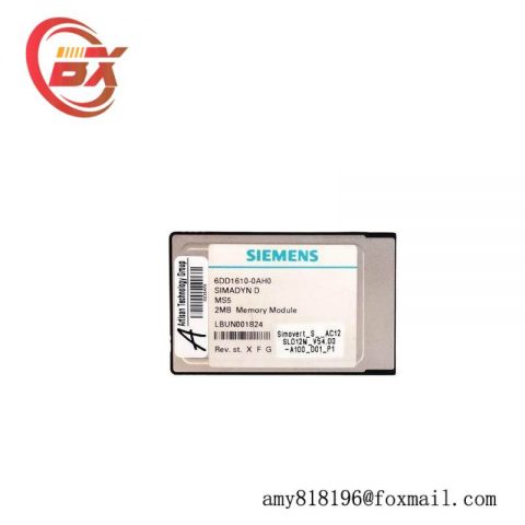 Siemens 6DD1610-0AH0 SIMADYN D Memory Submodule for Industrial Automation Systems