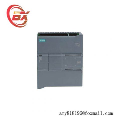 Siemens S7-1200 Compact CPU 1215C, 2-Profinet Ports, 14DI, 10DO, 2AI, 2AO, 125KB Memory, 20.4-28.8V DC Power Supply