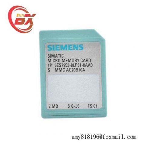 Siemens Memory Card, 6ES7 953-8LP31-0AA0, Industrial Control Modules