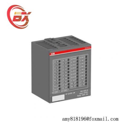 ABB DX522 1SAP245200R0001 - 8DO Relay Module for Industrial Automation