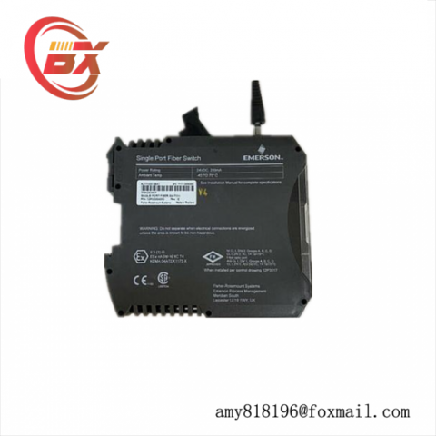 EMERSON KJ1710X1-BA1 Fiber Switch; Producer: Emerson