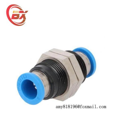 Festo QSS-8 153159 Push-In Bulkhead Connector, 8mm NOP