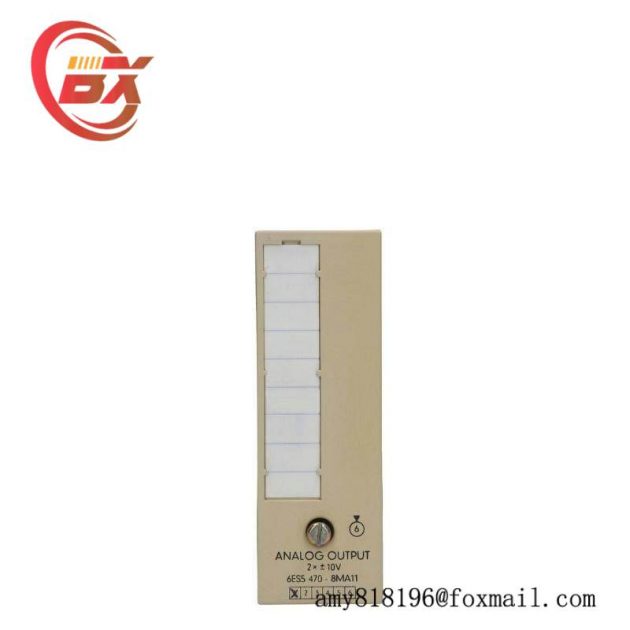 SIEMENS 6ES5470-8MA11 Analog Output Module: Precision Control for Industrial Automation