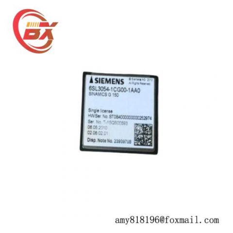 Siemens 6SL3 054-1CG00-1AA0 Compact Flash Card: Industrial Control Module
