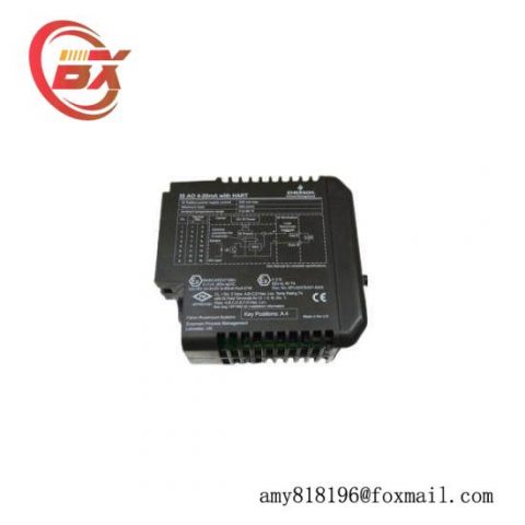 EMERSON KJ3102X1-BE1, 12P2703X052, HART 8 Channel Control Module